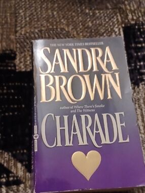 $4 Add-on Sandra Brown "Charade" - Paperback Novel
